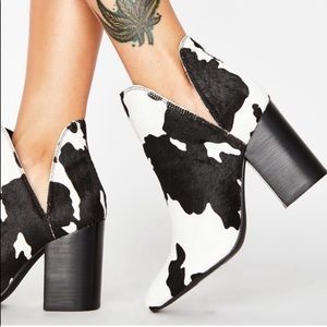 steve madden cow print boots